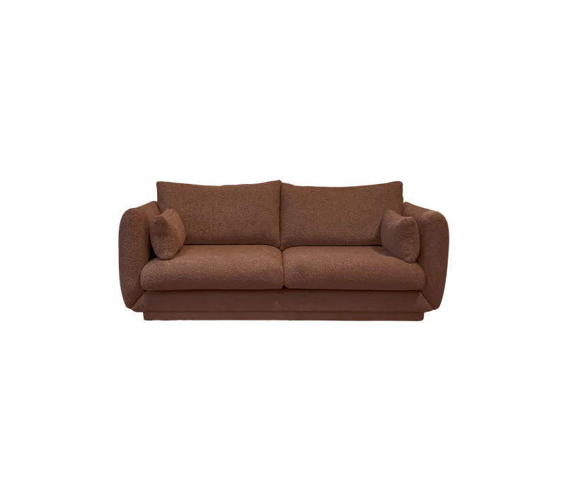 Bloom 2-seater sofa w/plinth von Cane-line in Desert red, Emmi – Produktfoto
