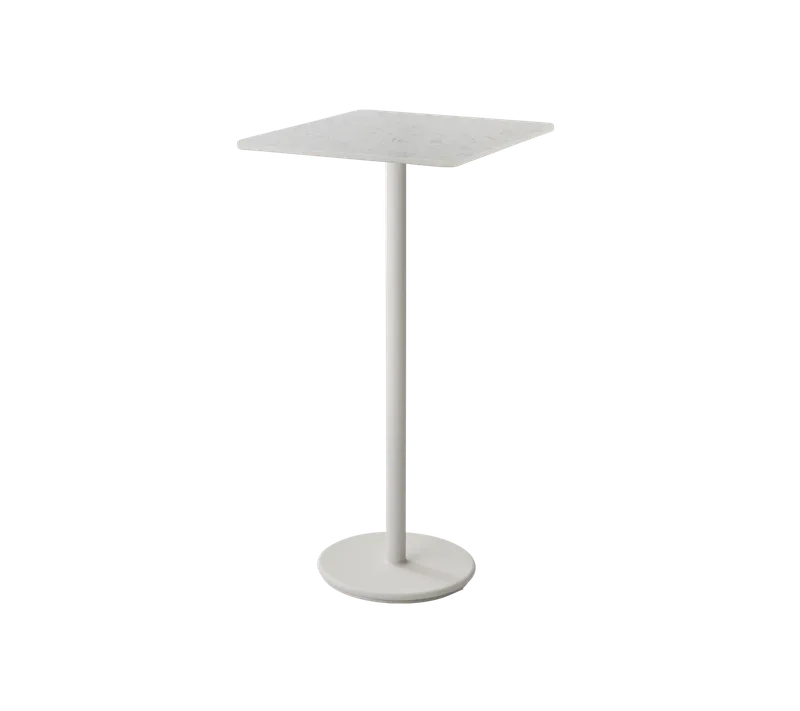 Go bar table 75x75 cm de Cane-line en Sand, Aluminium, Sand multi colour, HI-Core – photo du produit