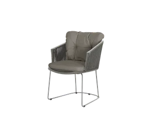 Moments chair van Cane-line in Grey, string open Soft Rope, Taupe, Natté – productfoto 2 van 2
