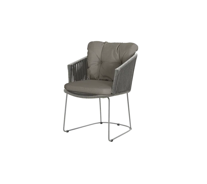 Moments chair van Cane-line in Grey, string open Soft Rope, Taupe, Natté – productfoto 2 van 2
