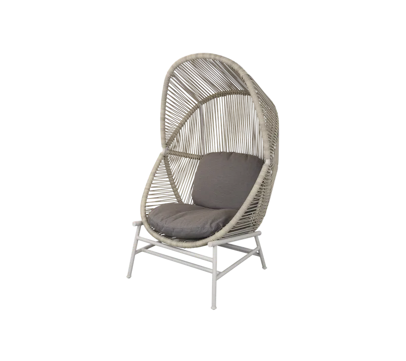Hive chair von Cane-line in Sand, small round core Weave, Sand, Aluminium, Taupe, AirTouch w/QuickDry & Airflow – Produktfoto
