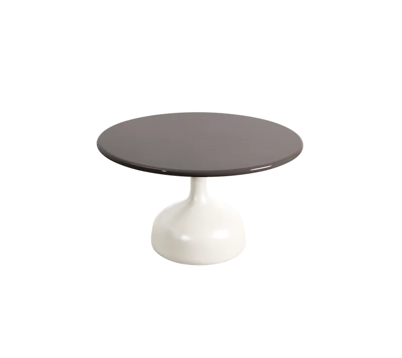 Glaze coffee table, large van Cane-line in Sand, semi glossy aluminium, Taupe, lava stone glazed – productfoto