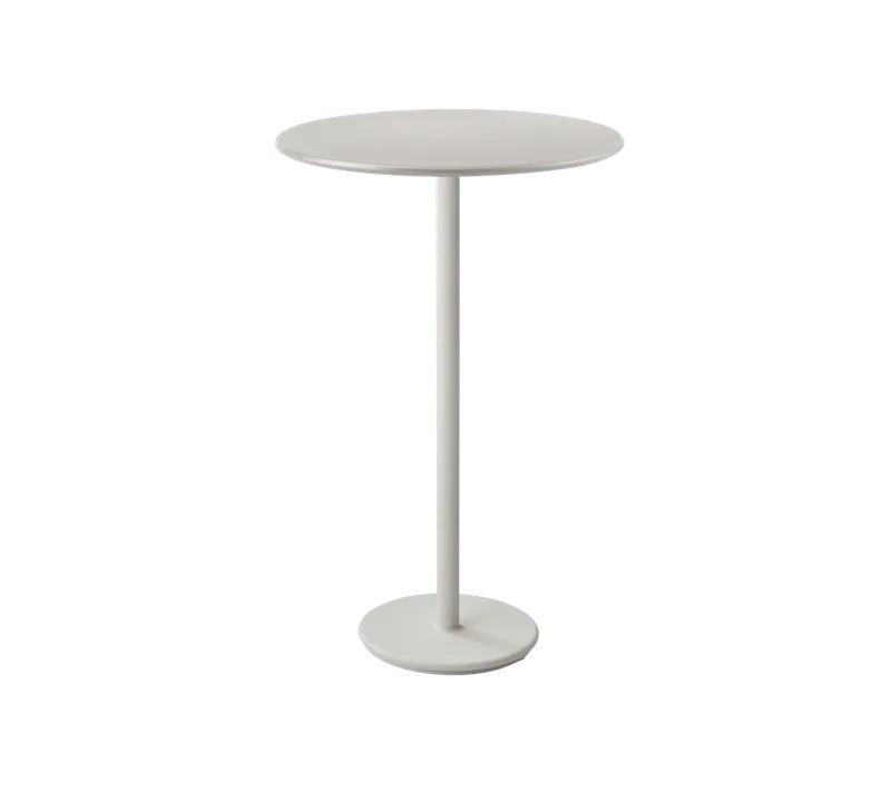 Go bar table dia. 80 cm by Cane-line in Sand, Aluminium, Sand, Aluminium – product photo