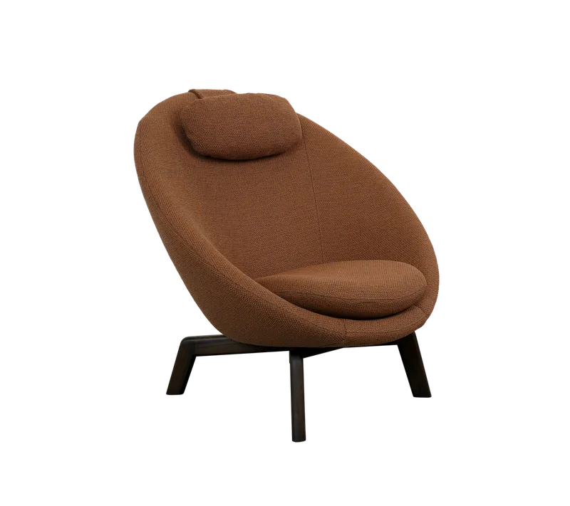 Pace lounge chair de Cane-line en Umber brown Rise, Dark brown, mahogany – photo du produit