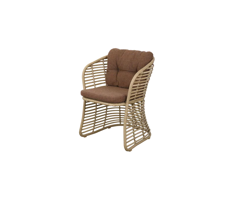 Basket chair by Cane-line in Natural, braid Weave, Umber brown, Rise – product photo