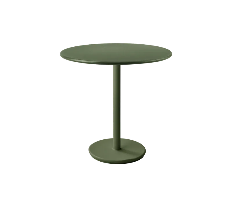 Go café table dia. 80 cm by Cane-line in Dark green, aluminium, Dark green, aluminium – product photo