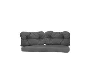 Ocean large 2-seater sofa, Cushion set von Cane-line in Grey, AirTouch w/QuickDry & Airflow – Produktfoto 2 von 2