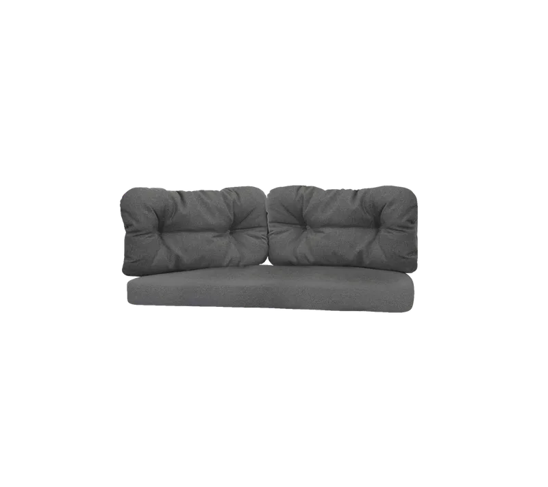 Ocean large 2-seater sofa, Cushion set von Cane-line in Grey, AirTouch w/QuickDry & Airflow – Produktfoto 2 von 2