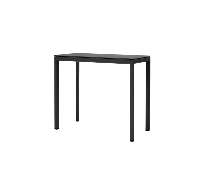 Drop bar table, 150x75 cm von Cane-line in Lava grey, aluminium, Fossil black, ceramic – Produktfoto