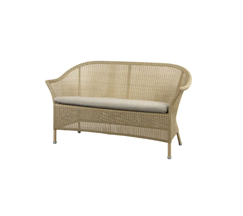 Lansing 2-seater sofa van Cane-line in Natural, small round Weave, Taupe, Free, Geen – productfoto