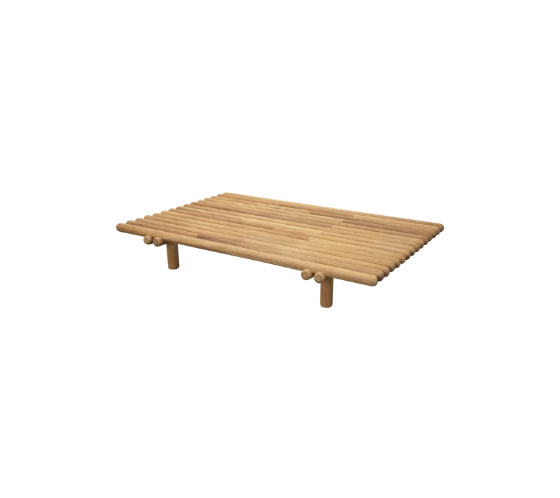 Sticks platform coffee table von Cane-line in Teak – Produktfoto