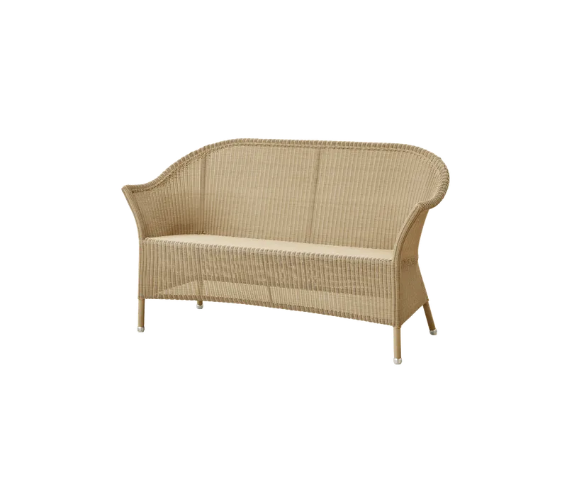 Lansing 2-seater sofa van Cane-line in Natural, small round Weave, Geen, Geen – productfoto