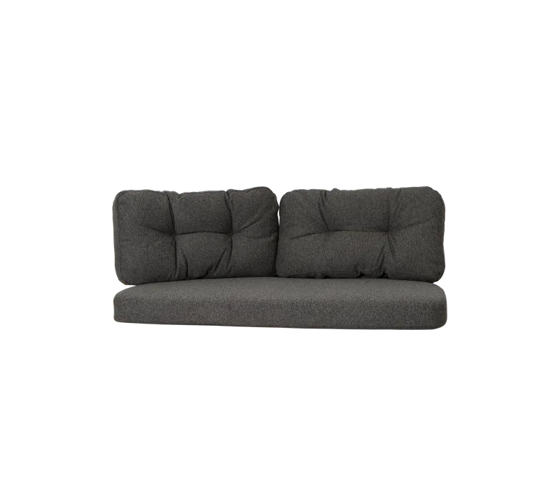 Ocean large 2-seater sofa, Cushion set by Cane-line in Dark grey, Wove w/QuickDry & Airflow – product photo 2 of 2