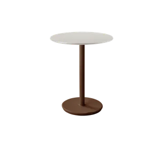 Go café table dia. 60 cm by Cane-line in Desert red, aluminium, Sand, Aluminium – product photo 2 of 2