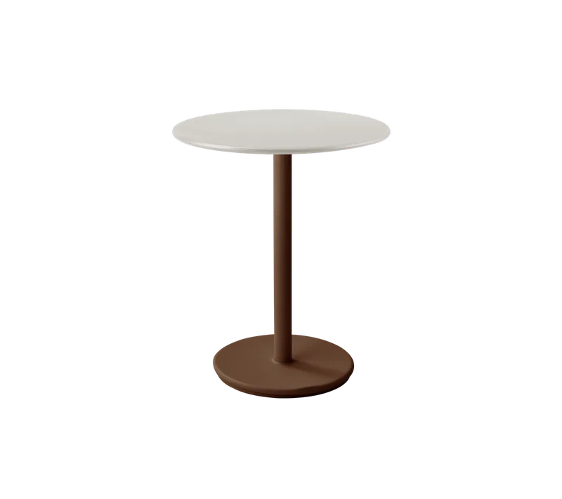 Go café table dia. 60 cm by Cane-line in Desert red, aluminium, Sand, Aluminium – product photo 2 of 2