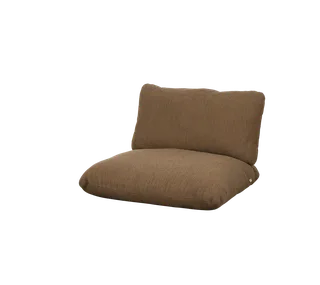 Sticks lounge chair, Cushion set by Cane-line in Umber brown, Rise w/QuickDry & Airflow – product photo 2 of 2