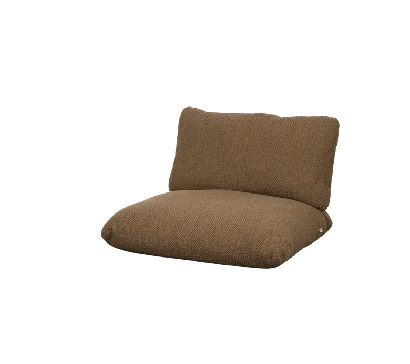Sticks lounge chair, Cushion set by Cane-line in Umber brown, Rise w/QuickDry & Airflow – product photo 2 of 2