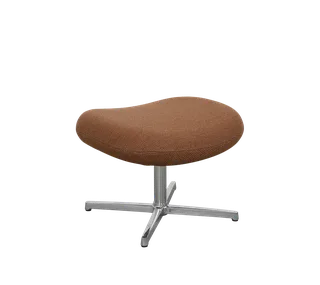Pace footstool van Cane-line in Umber brown Rise, Polished, aluminium – productfoto 2 van 2