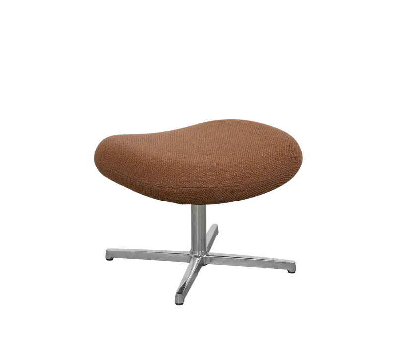 Pace footstool van Cane-line in Umber brown Rise, Polished, aluminium – productfoto 2 van 2