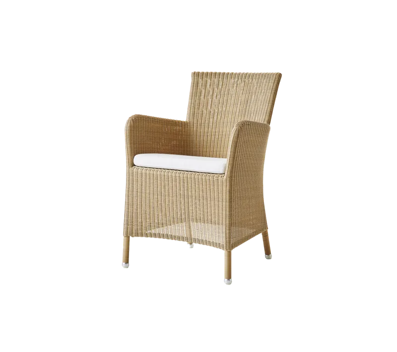 Hampsted chair by Cane-line in Natural, small round Weave, White, Natté – product photo