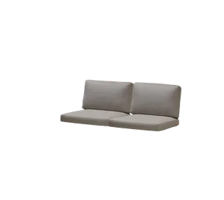 Connect 2-seater sofa, Cushion set by Cane-line in Taupe, Natté w/QuickDry & Airflow – product photo 2 of 2