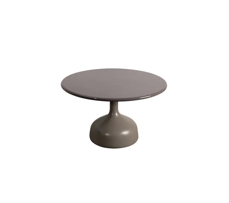 Glaze coffee table, large van Cane-line in Taupe, semi glossy aluminium, Taupe, lava stone glazed – productfoto