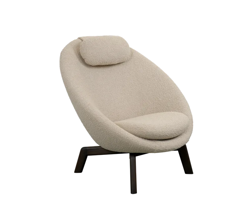 Pace lounge chair von Cane-line in Light brown, Scent, Dark brown, mahogany – Produktfoto