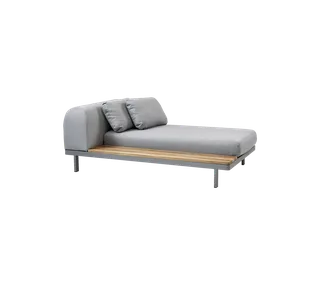 Side module, Space by Cane-line in Grey, AirTouch w/QuickDry & Airflow – product photo 1 of 2