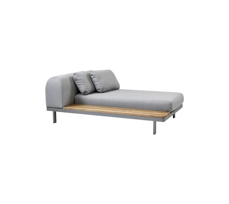 Side module, Space by Cane-line in Grey, AirTouch w/QuickDry & Airflow – product photo 1 of 2