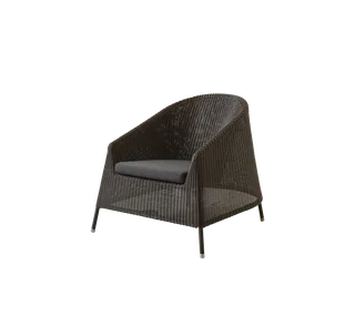 Kingston lounge chair, Cushion by Cane-line in Blue, Link w/QuickDry & Airflow – product photo 1 of 2