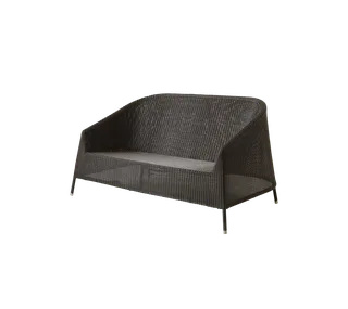 Kingston 2-seater sofa van Cane-line in Mocca, small round Weave, Geen – productfoto 2 van 2