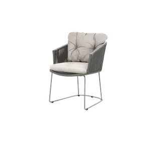 Moments chair by Cane-line in Grey, string open Soft Rope, Light brown, Rise – product photo 2 of 2