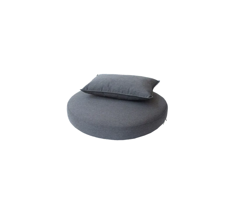Kingston sunchair, Cushion set von Cane-line in Black, Natté w/QuickDry & Airflow – Produktfoto