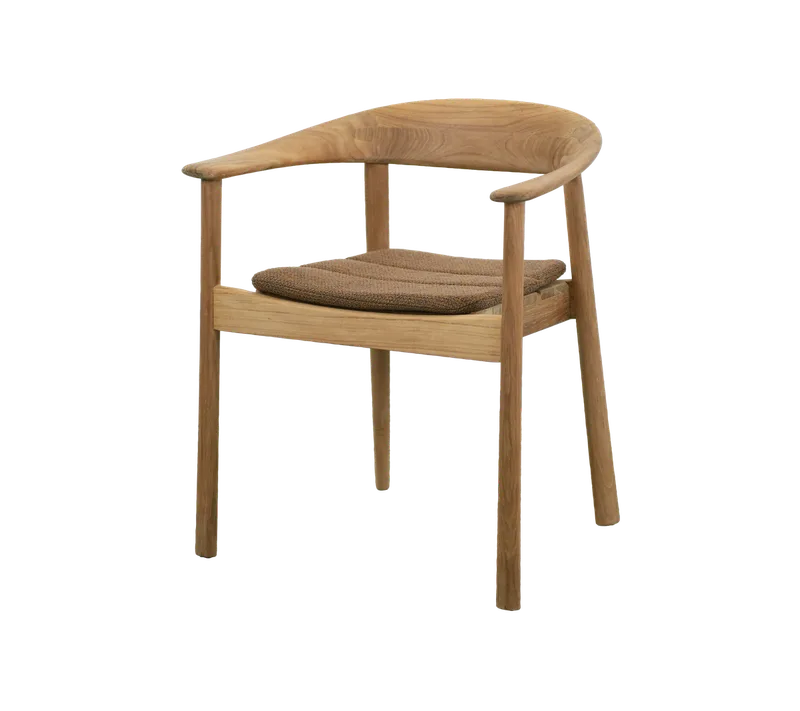 Majestic armchair de Cane-line en Teak, Umber brown, Rise – photo du produit