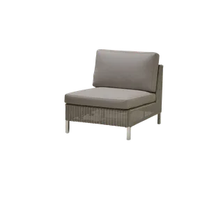 Connect single module, Cushion set van Cane-line in Taupe, Natté w/QuickDry & Airflow – productfoto 1 van 2