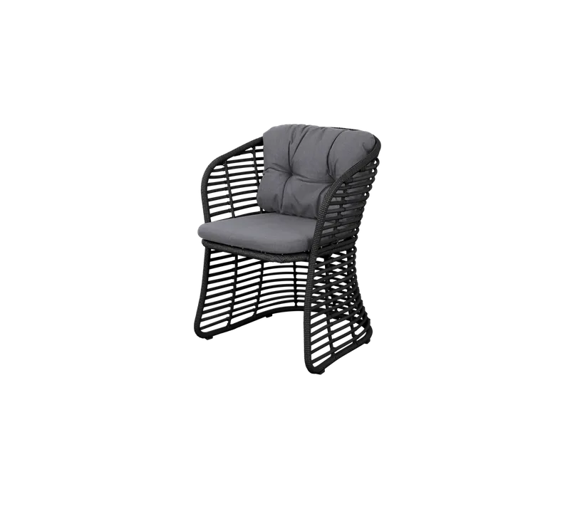 Basket chair by Cane-line in Graphite, braid Weave, Grey, Natté – product photo