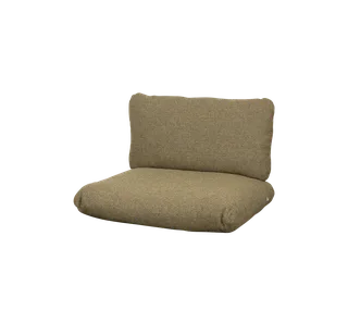 Sticks lounge chair, Cushion set van Cane-line in Turmeric yellow, Rise w/QuickDry & Airflow – productfoto 2 van 2