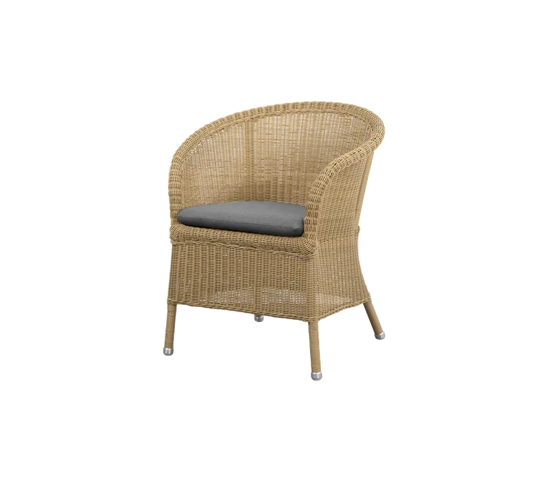 Derby chair by Cane-line in Natural, large round Weave, Grey, Natté, None – product photo