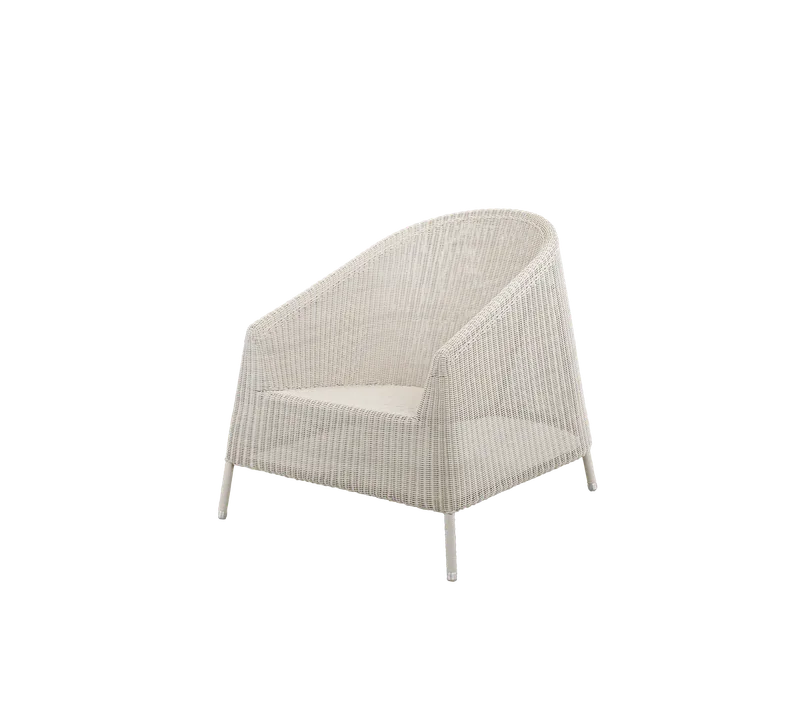 Kingston lounge chair by Cane-line in Sand, small round Weave, None – product photo 2 of 2
