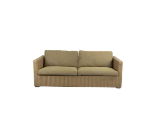 Chester 3-seater sofa, Cushion set van Cane-line in Turmeric yellow, Rise w/QuickDry & Airflow – productfoto 1 van 2