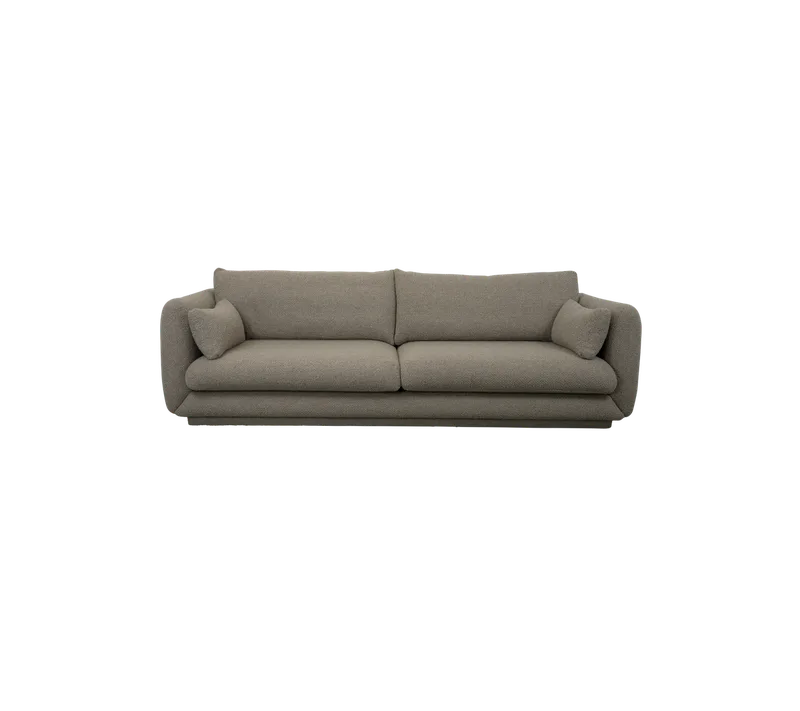 Bloom 3-seater sofa w/plinth de Cane-line en Taupe, Flair/Kimi – photo du produit