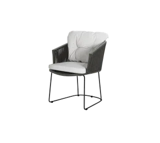 Moments chair by Cane-line in Dark grey, string open Soft Rope, Light brown, Wove – product photo 2 of 2