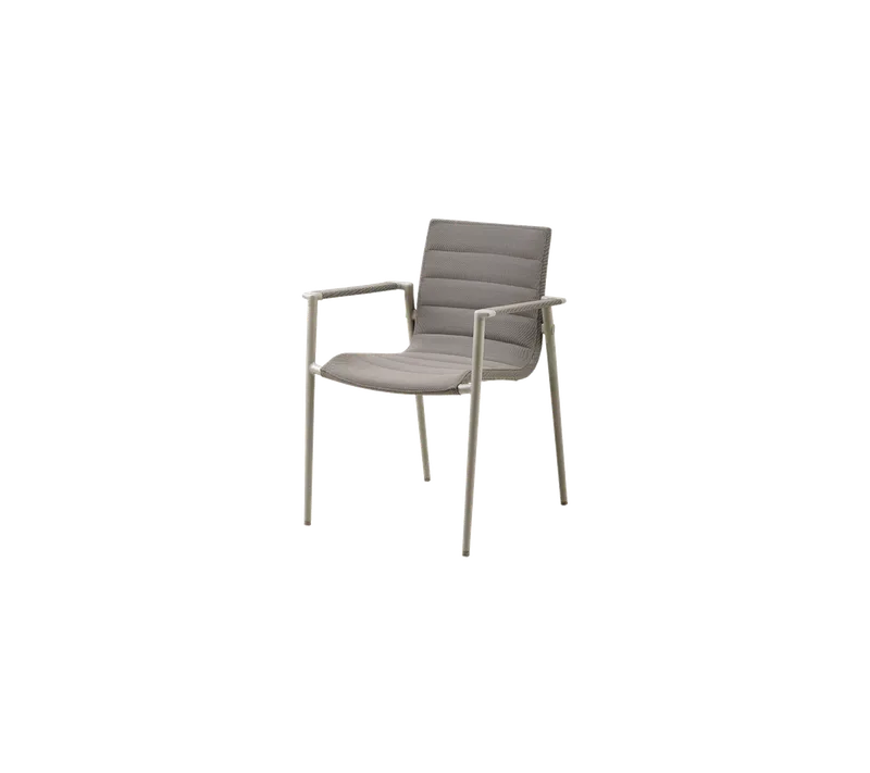 Core armchair de Cane-line en Taupe, AirTouch w/QuickDry & Airflow – photo du produit