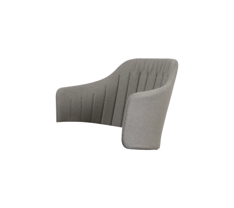 Choice chair back cushion, outdoor van Cane-line in Taupe, Natté w/QuickDry & Airflow – productfoto