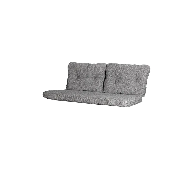 Ocean 2-seater sofa left/right module, Cushion set by Cane-line in Dark grey, Wove w/QuickDry & Airflow – product photo 2 of 2