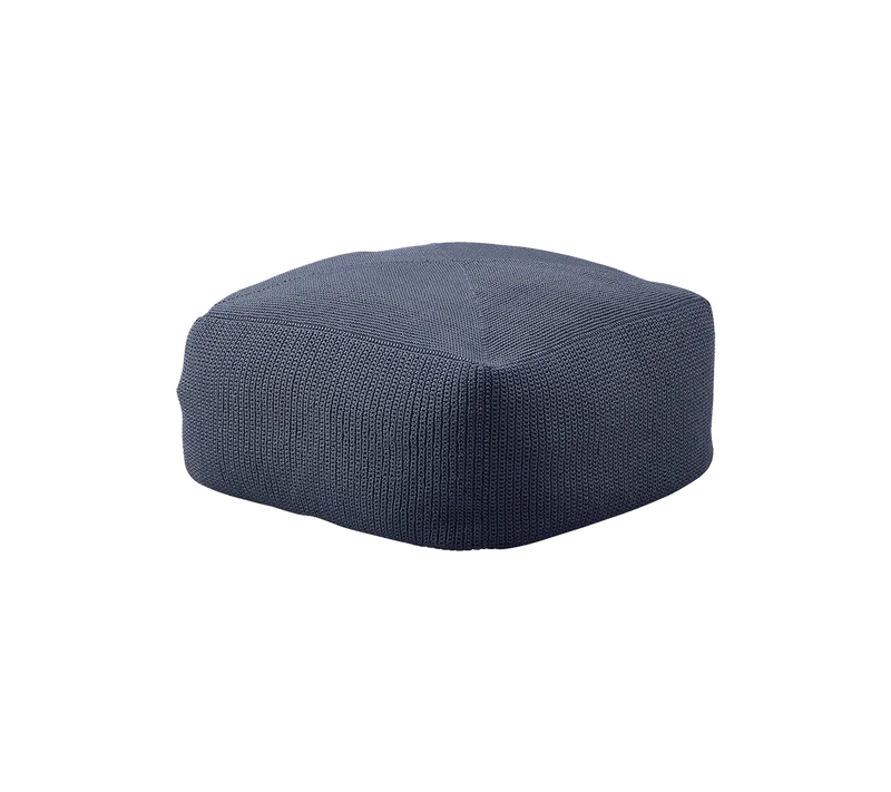 Divine footstool von Cane-line in Midnight blue, Divine – 60x60x35 cm – Produktfoto