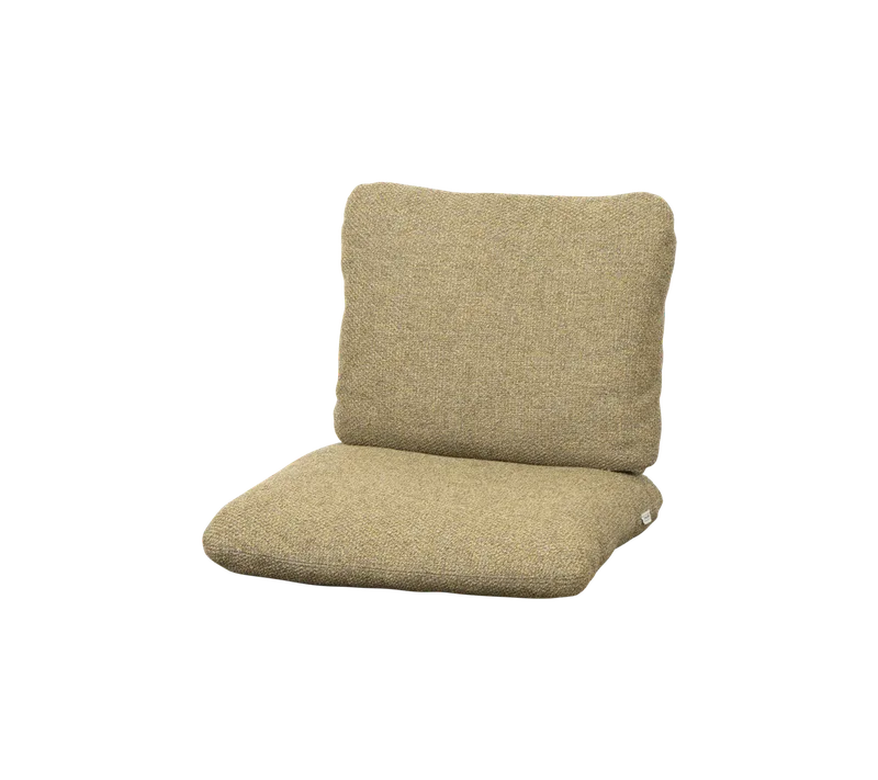 Sticks armchair, Cushion set van Cane-line in Turmeric yellow, Rise w/QuickDry & Airflow – productfoto 2 van 2
