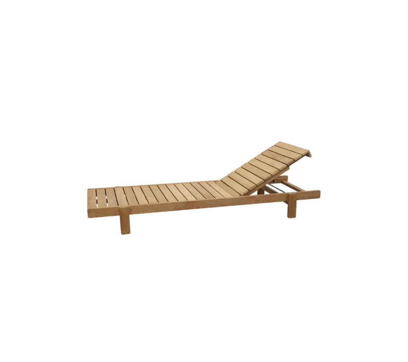 Vista sunbed by Cane-line in Teak, None – product photo