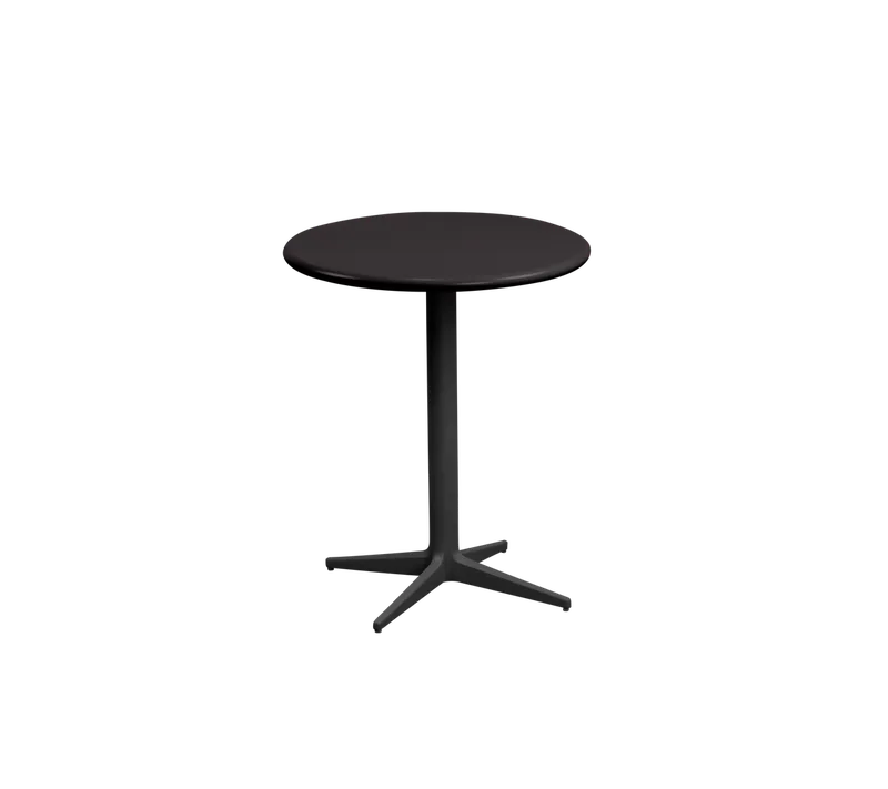 Drop café table dia. 45 cm van Cane-line in Lava grey, aluminium, Lava grey, semi glossy aluminium – productfoto 2 van 2