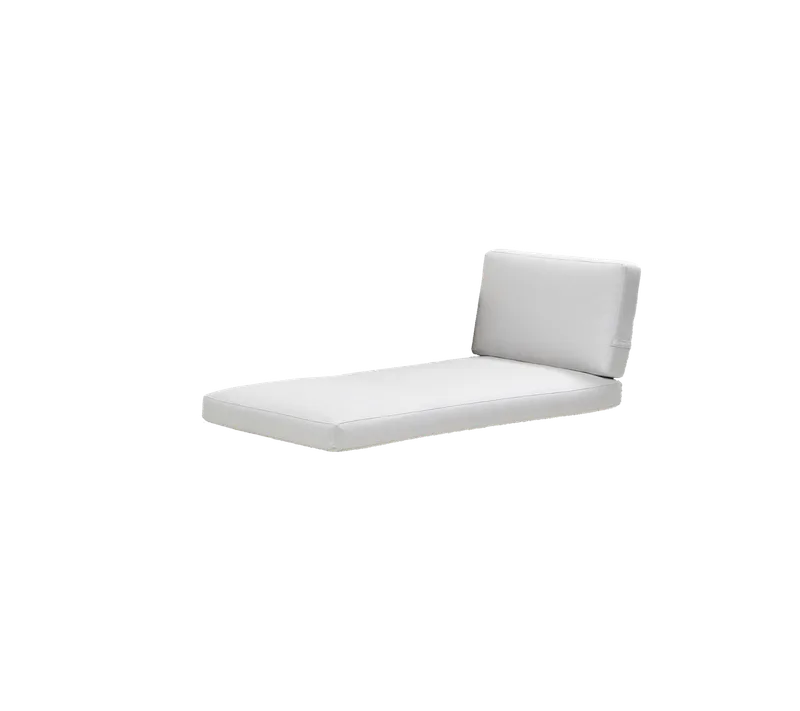 Connect chaise lounge module, Cushion set de Cane-line en White, Natté w/QuickDry & Airflow – photo du produit 3 sur 3